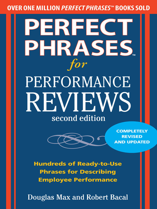 Title details for Perfect Phrases for Performance Reviews by Douglas Max - Available